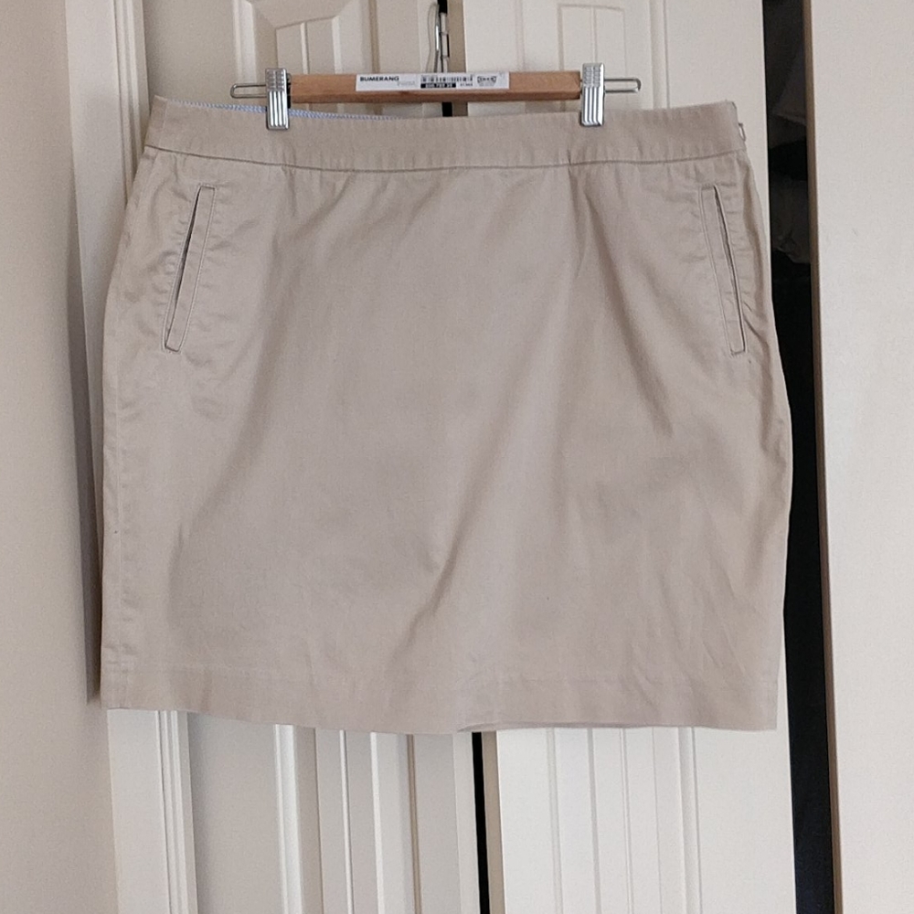 LL Bean Chino Skirt, Size 18
